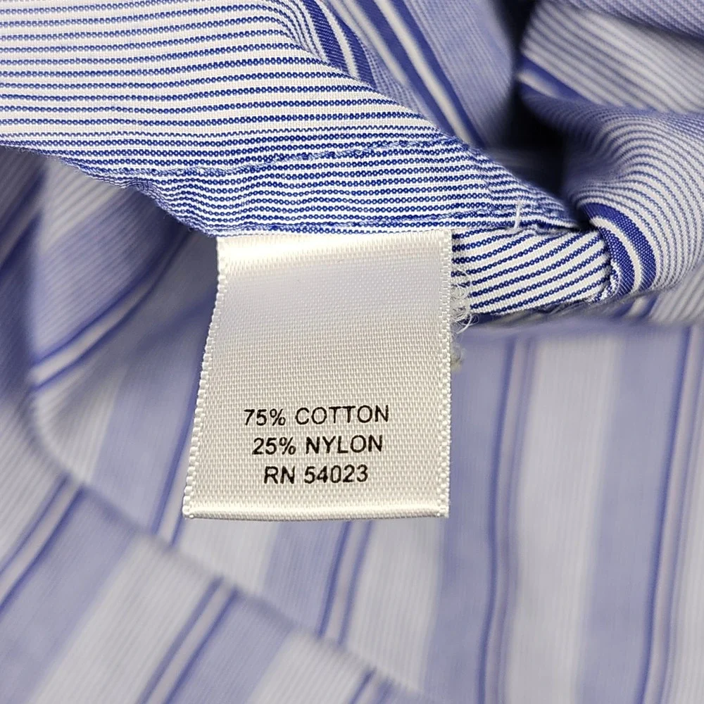 Banana Republic‎ Button Down Shirt Mens M Blue Striped Slim Fit Long Sleeve